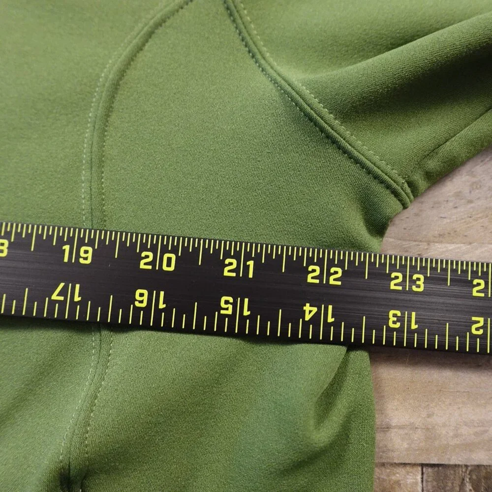The North Face‎ full zip sweater jacket men's large green TKA stretch